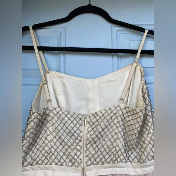 Needle and Thread champagne midi beaded tulle dress - Picture 6 of 6